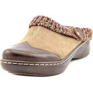 L'Artiste Spring Step Leather Clogs Mules Svetlana Brown Size 10